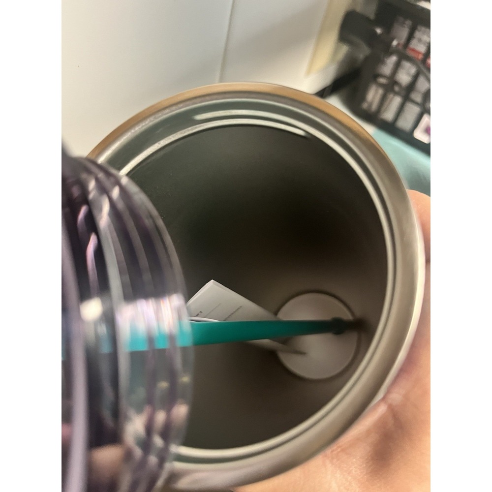 Starbucks 2025 Metallic Green Purple Mermaid Siren Stainless Tumbler 24oz Cup - Picture 4 of 4